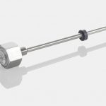 Transdutor Linear de Haste Compacto Magnetostritivo Modelo TM1 TM1 com flange e rosca Novotechnik